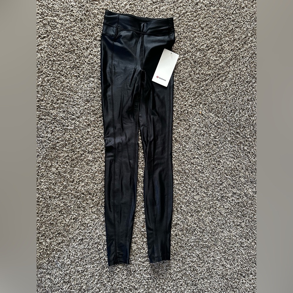 Lululemon Athletica Classic Black Leggings- shine
